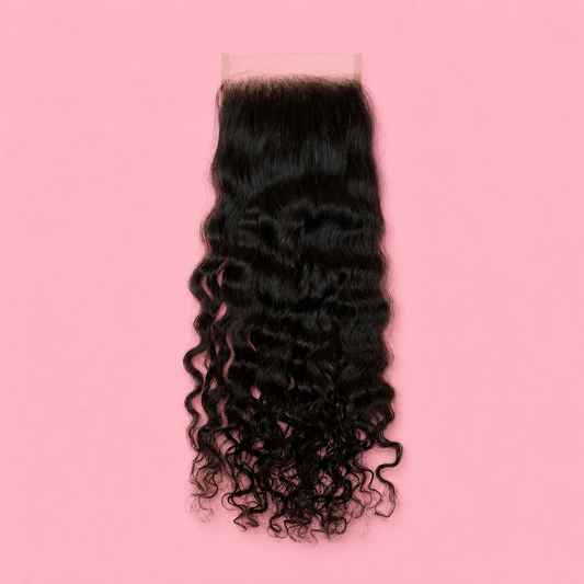 Luxury Raw Curly Indian HD Lace Closure