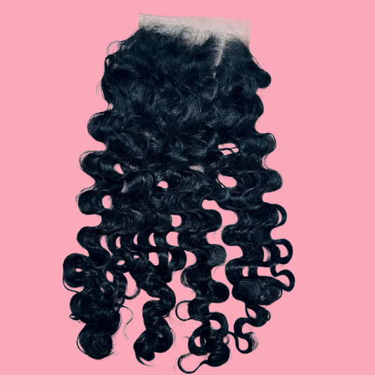 Premium Raw Burmese Curly Closure (HD Lace)